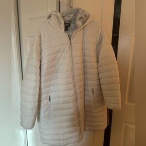 Dennis Basso Women's Puffer Jacket - Cream